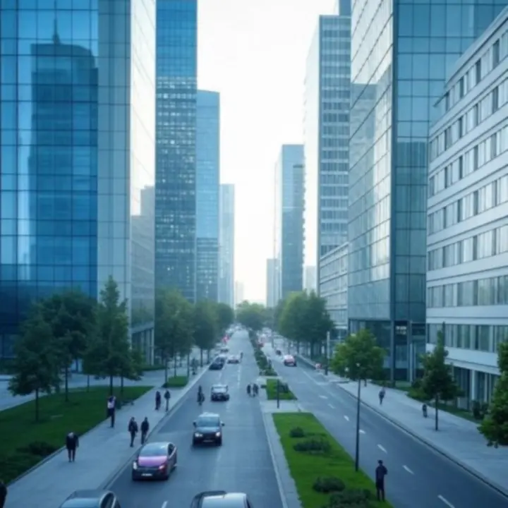 Panorama centralnego hubu biznesowego w Polsce Centralnej